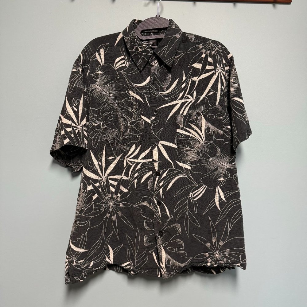 Marc Edwards Men's 100% Silk Shirt M‎ Island Vibes